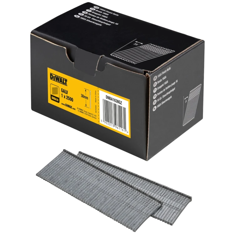 DEWALT DNBA1638GZ Gwoździe galwanizowane 38x1,6mm