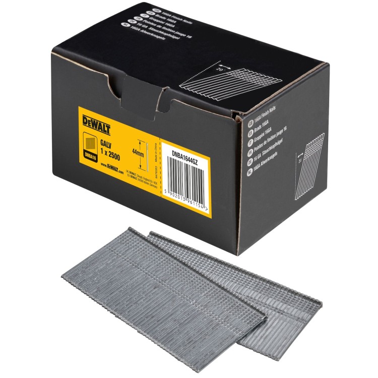 DEWALT DNBA1644GZ Gwoździe galwanizowane 44x1,6mm