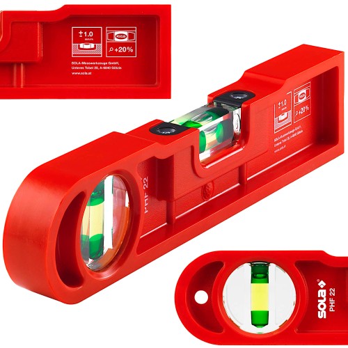 SOLA Poziomica plastikowa PHF 22 cm