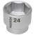 Nasadka krótka 24mm -3/8" PROXXON 23530