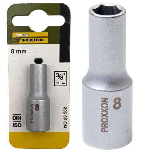 PROXXON 23532 Nasadka głęboka długa 8mm 3/8"