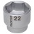 Nasadka krótka 22mm -3/8" PROXXON 23528