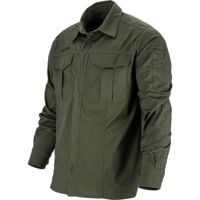 Koszula męska casual materiał rip-stop zielona Lahti Pro L41812