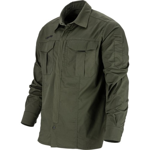 Koszula męska casual materiał rip-stop zielona Lahti Pro L41812