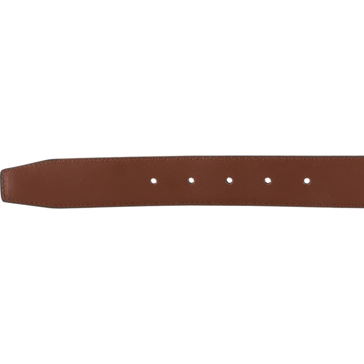 Pasek męski skórzany z metalową klamrą Lahti Pro L90215