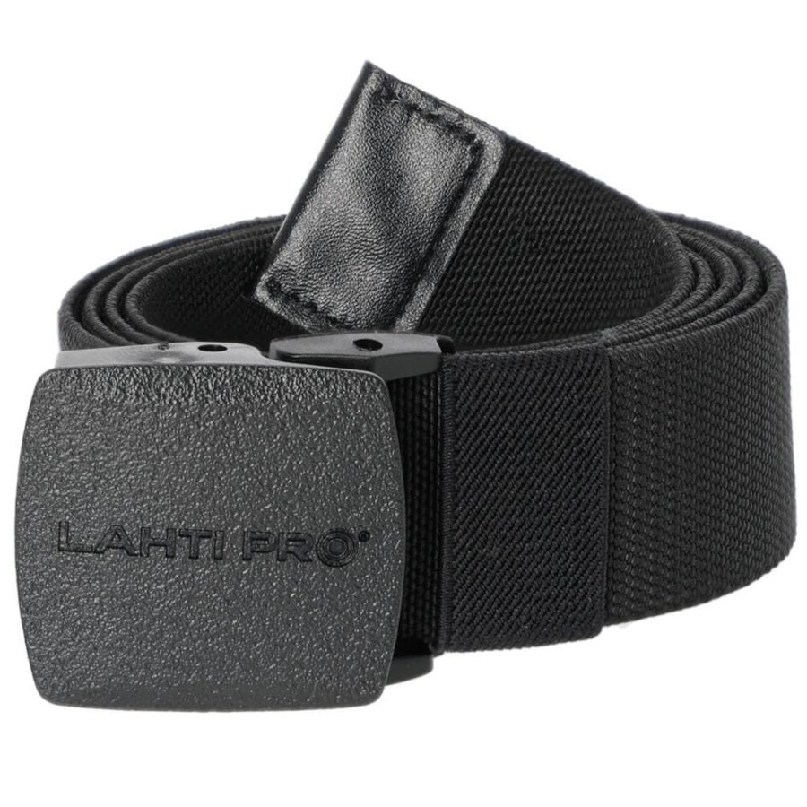 Pasek do spodni z klamrą metal free czarny 120cm Lahti Pro L9020600