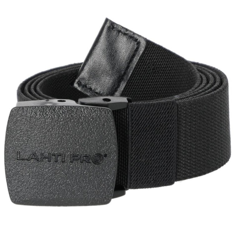 Pasek do spodni z klamrą metal free czarny 120cm Lahti Pro L9020600