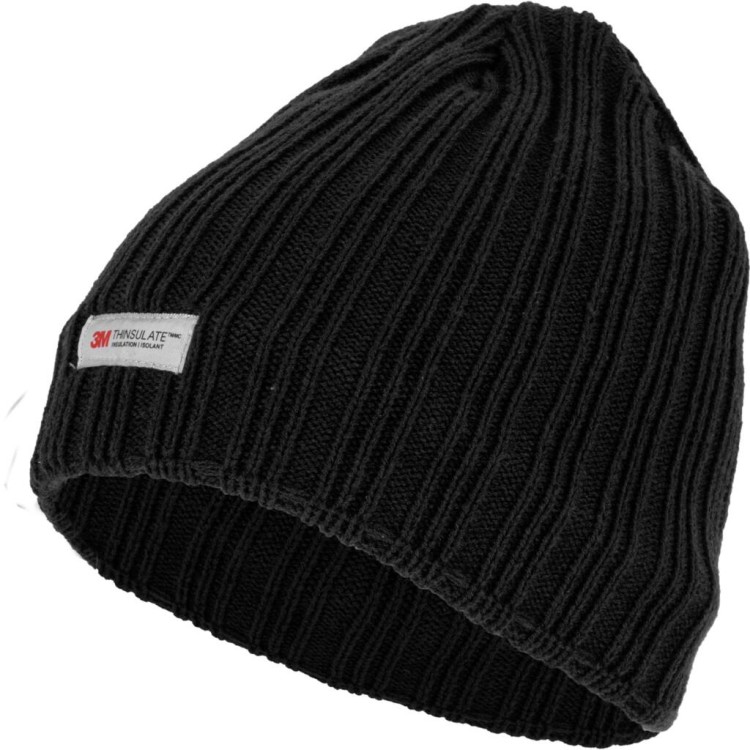 Czapka akrylowa z ociepliną czarna Lahti Pro L102270S