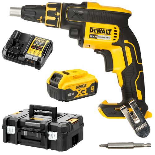 Wkrętarka akumulatorowa do płyt GK 18V 5Ah TSTAK zestaw DeWALT DCF620