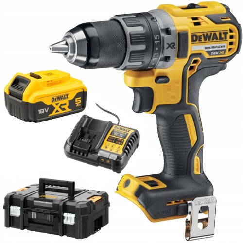 Wkrętarka 18V 70Nm bezszczotkowa DeWALT DCD791P1 5 Ah + Ładowarka + Walizka