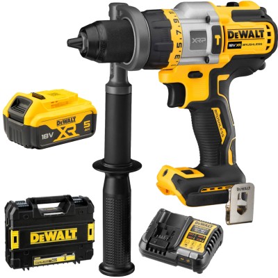 DEWALT Wkrętarka udarowa 18V XR 126Nm DCD999P1 + 1x5Ah + Walizka + Ład