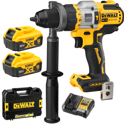 DEWALT Wkrętarka udarowa 18V XR 126Nm DCD999P2 + 2x5Ah + Walizka + Ład