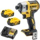 DEWALT DCF887N Zakrętarka udarowa 1/4" 18V 205Nm + 2x akumulator 5.0Ah + ładowarka 4A
