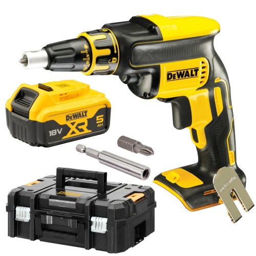 DEWALT DCF620NT Wkrętarka do płyt g-k 18V + skrzynia TSTAK + akumulator 5.0Ah