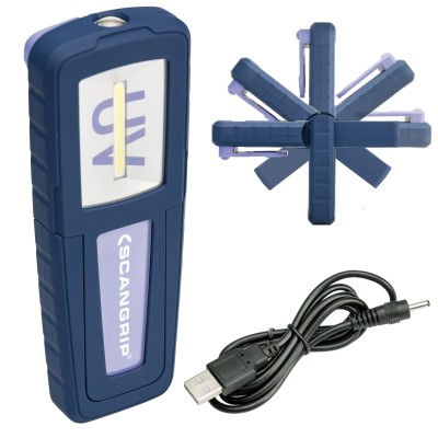 Lampa inspekcyjna LED z funkcją światła UV-FORM SCANGRIP 03.5408