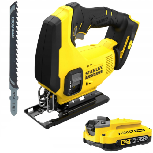 Wyrzynarka akumulatorowa 18V V20 torba STANLEY SFMCS600B + aku 2Ah