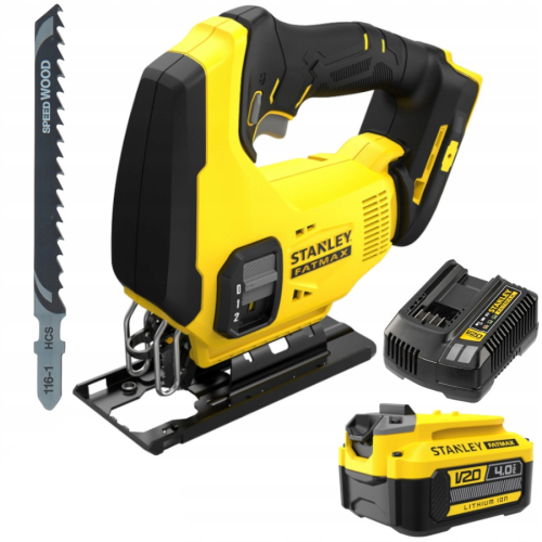 Wyrzynarka akumulatorowa 18V V20 torba STANLEY SFMCS600B + aku 4Ah + ład.