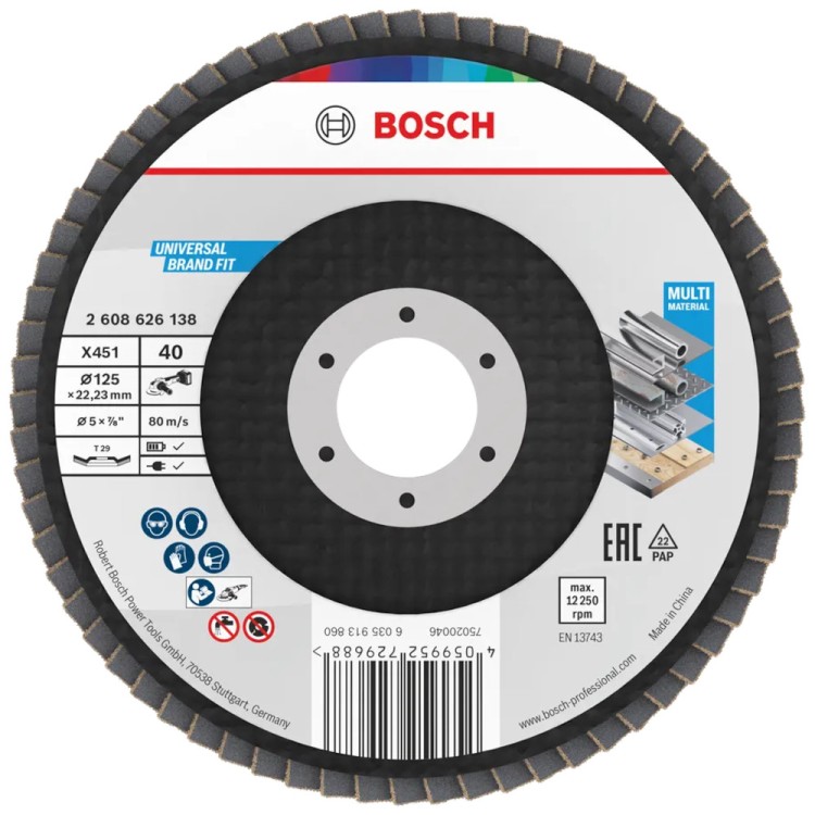 BOSCH Tarcza listkowa X451 do metalu