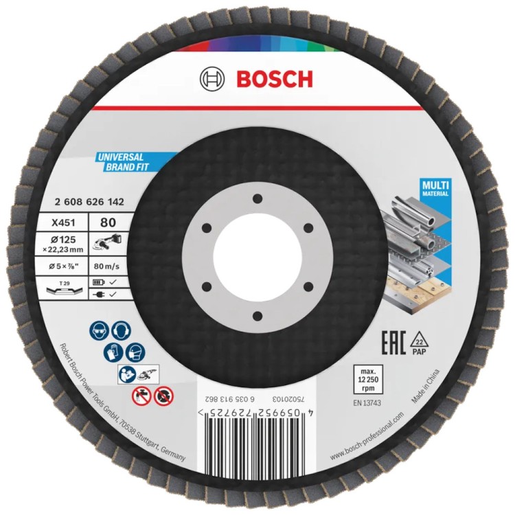 BOSCH Tarcza listkowa X451 do metalu