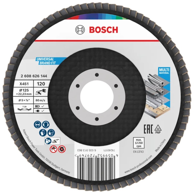 BOSCH Tarcza listkowa X451 do metalu