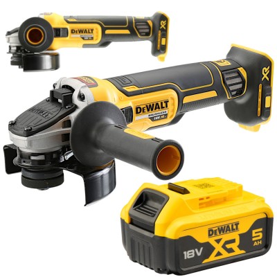 DEWALT DCG405N Szlifierka kątowa 18V 125mm + aku 5.0Ah