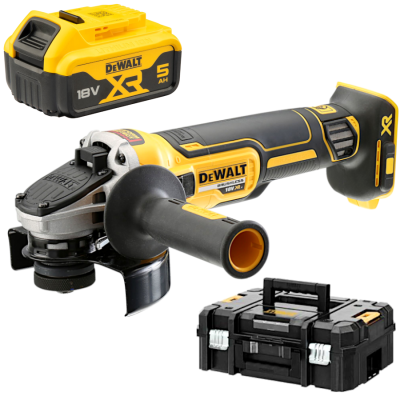 DEWALT DCG405NT Szlifierka kątowa 18V 125mm + akumulator 5.0Ah