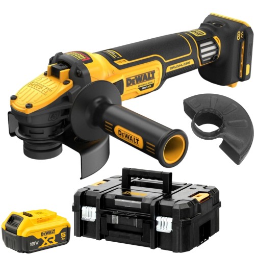 Szlifierka kątowa DeWALT DCG409VSNT 125mm 18V + aku 5Ah + Walizka