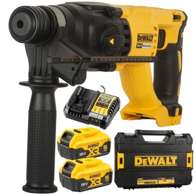 DEWALT DCH133 Młotowiertarka akumulatorowa SDS-Plus 18V + 2x aku 5Ah + ładowarka + walizka