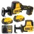 DEWALT DCS369N Pilarka szablowa 18V XR + 2x aku 5Ah 18V DeWALT DCB184 + Ładowarka DeWALT DCB1104