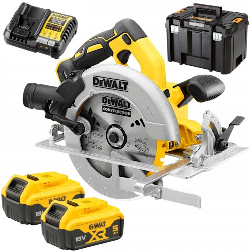 DEWALT DCS570NT Pilarka tarczowa 18V 184mm + 2x Akumulator 5.0Ah + Kufer TSTAK