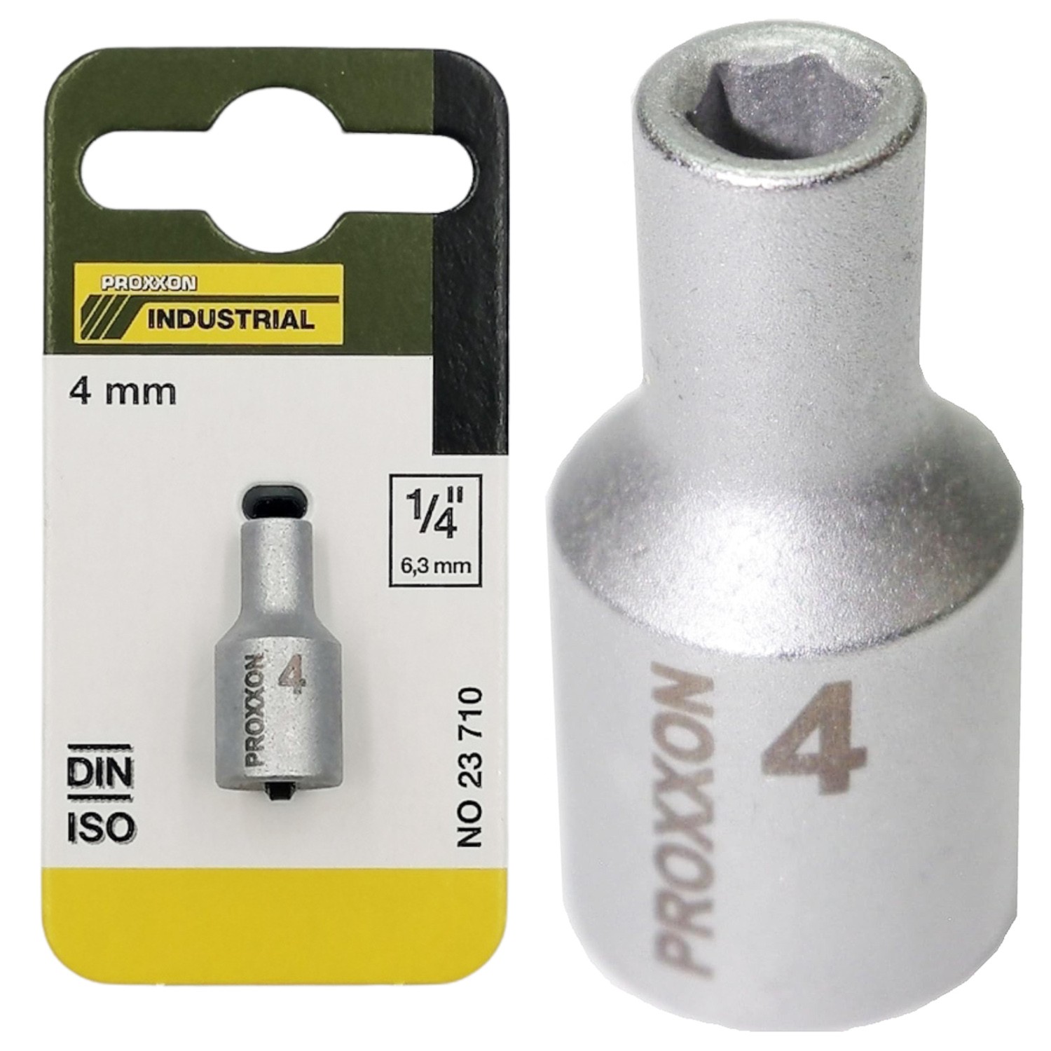 Nasadka krótka 4mm 1/4 cala PROXXON 23710