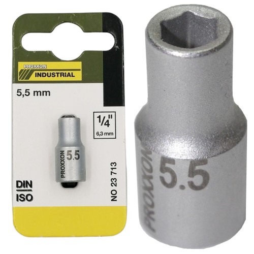 Nasadka krótka 5,5mm 1/4 cala PROXXON 23713