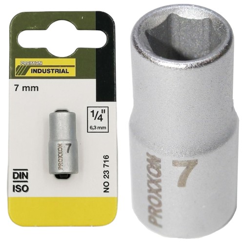 Nasadka krótka 7mm 1/4 cala PROXXON 23716