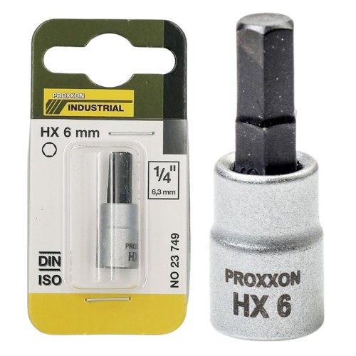 PROXXON 23749 Nasadka imbusowa 1/4'' HX 6mm
