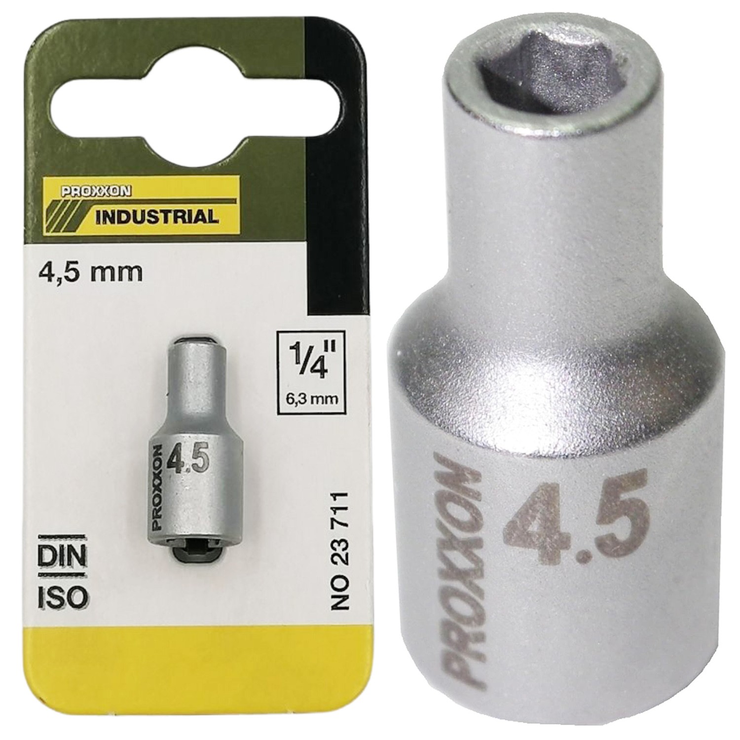 Nasadka krótka 4,5 mm - 1/4 cala PROXXON 23711