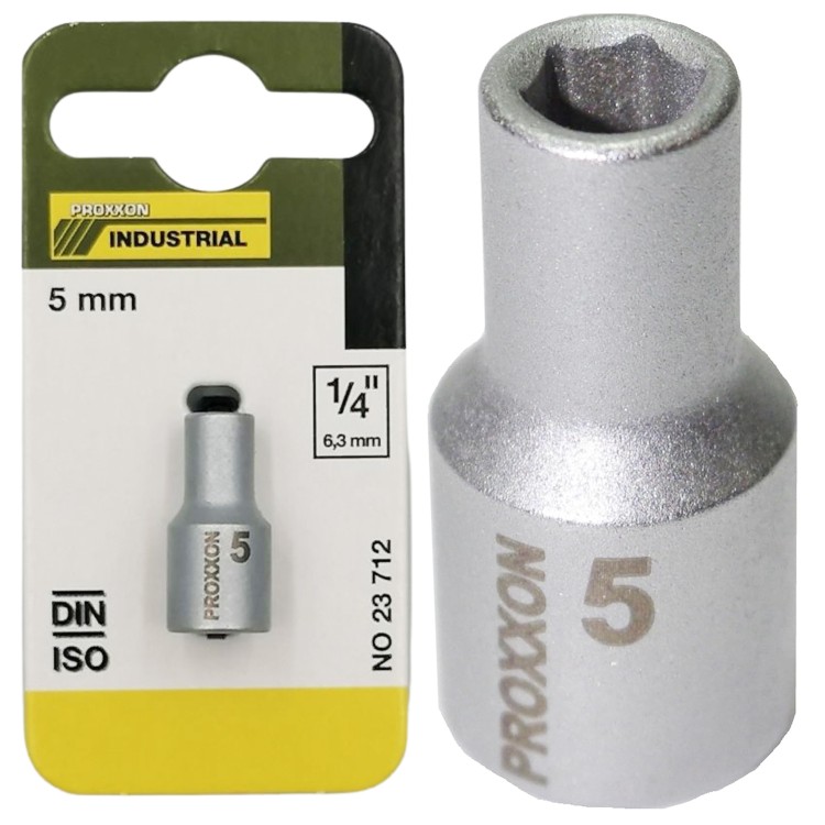 Nasadka krótka 5 mm - 1/4 cala PROXXON 23712