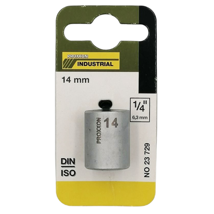 Nasadka krótka 14mm 1/4 cala CrV PROXXON 23729