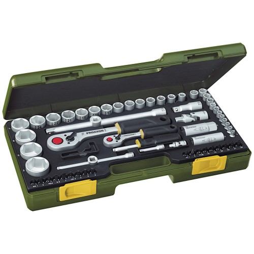 ZESTAW Z GRZECHOTKĄ 1/4" i 1/2" DO ŚRUB METRYCZNYCH