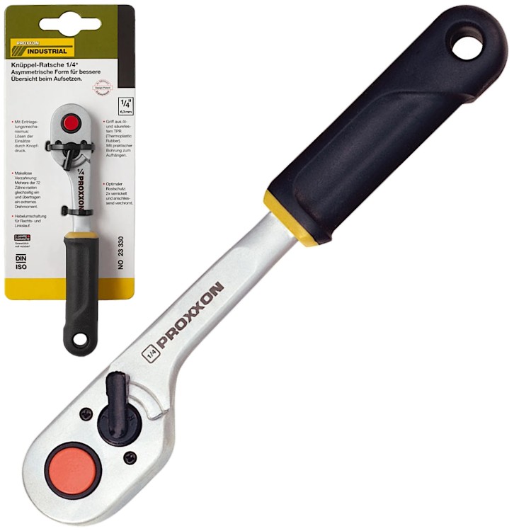 PROXXON 23330 Klucz z grzechotką 1/4" z przełącznikiem
