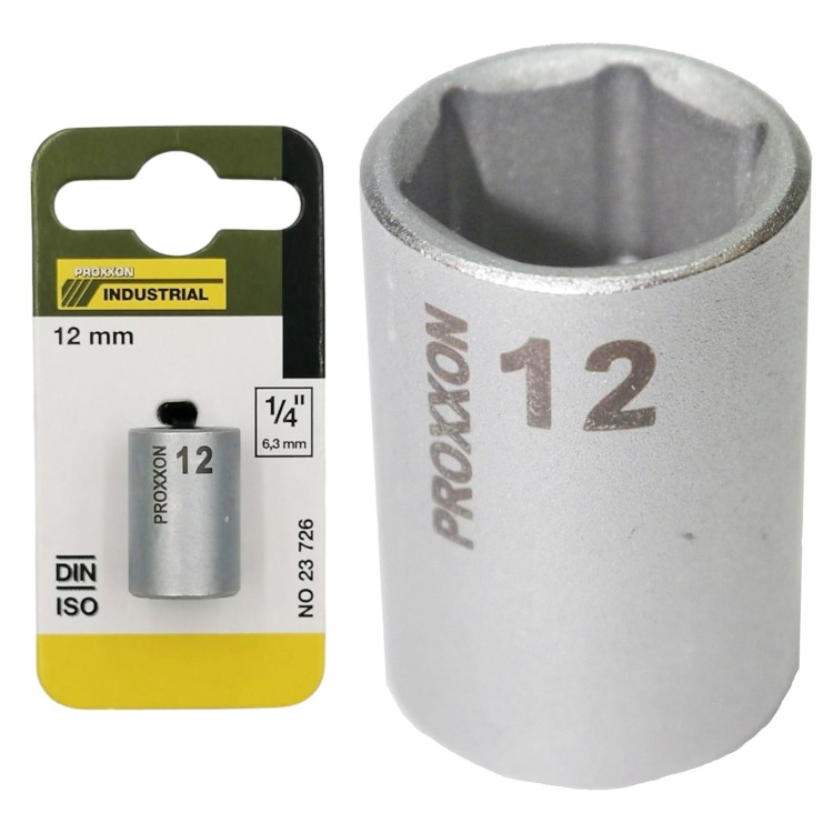 Nasadka krótka 12mm 1/4 cala PROXXON 23726