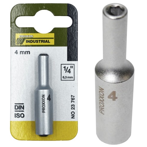 Proxxon nasadka głęboka 1/4" 4mm 23767