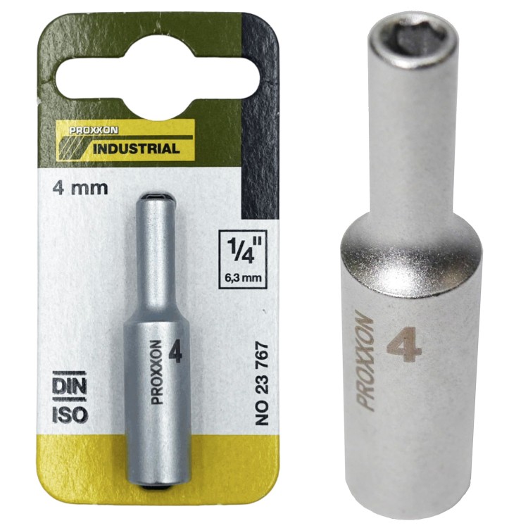 Proxxon nasadka głęboka 1/4" 4mm 23767