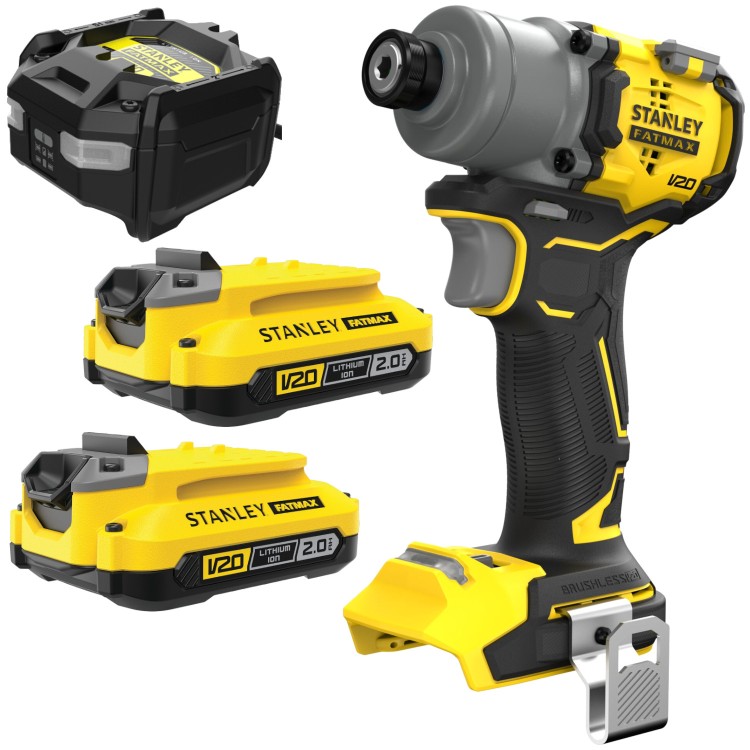 STANLEY V20 Zakrętarka udarowa 203Nm 18V 2x 2,0Ah SFMCF830