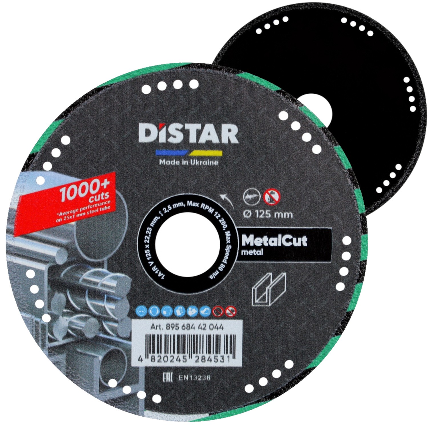 Tarcza diamentowa do cięcia metalu 125mm 1A1R Metal-Cut Distar 89568442044