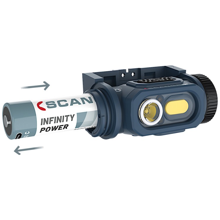 Lampa czołowa SCANGRIP 03.5621 bateria