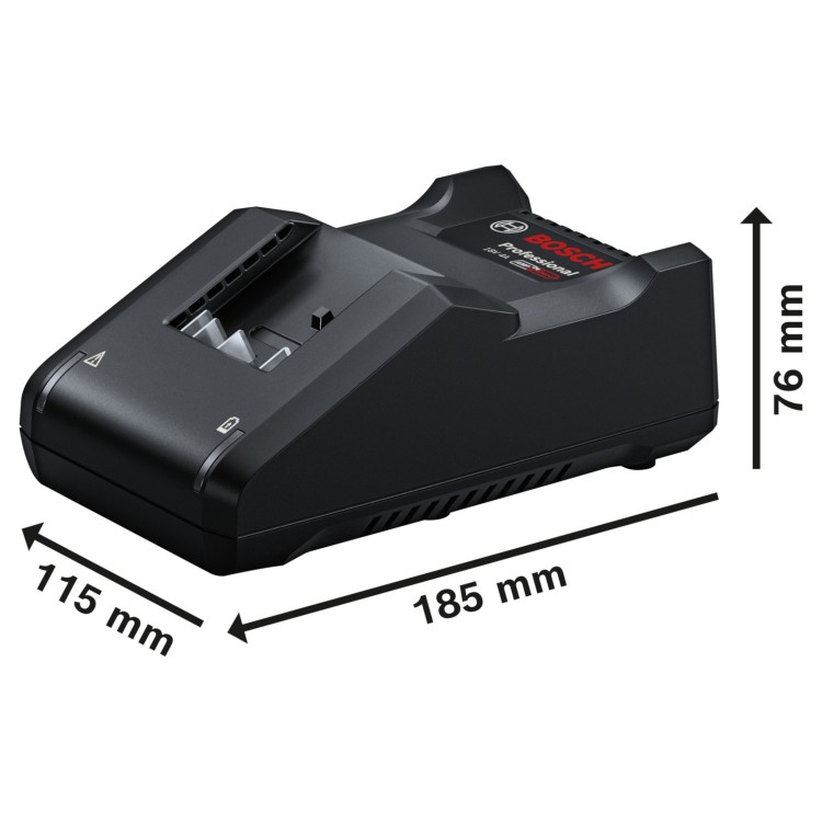 BOSCH Ładowarka GAL 18V-40 4A do akumulatorów 18V, 14,4V szybka 60min