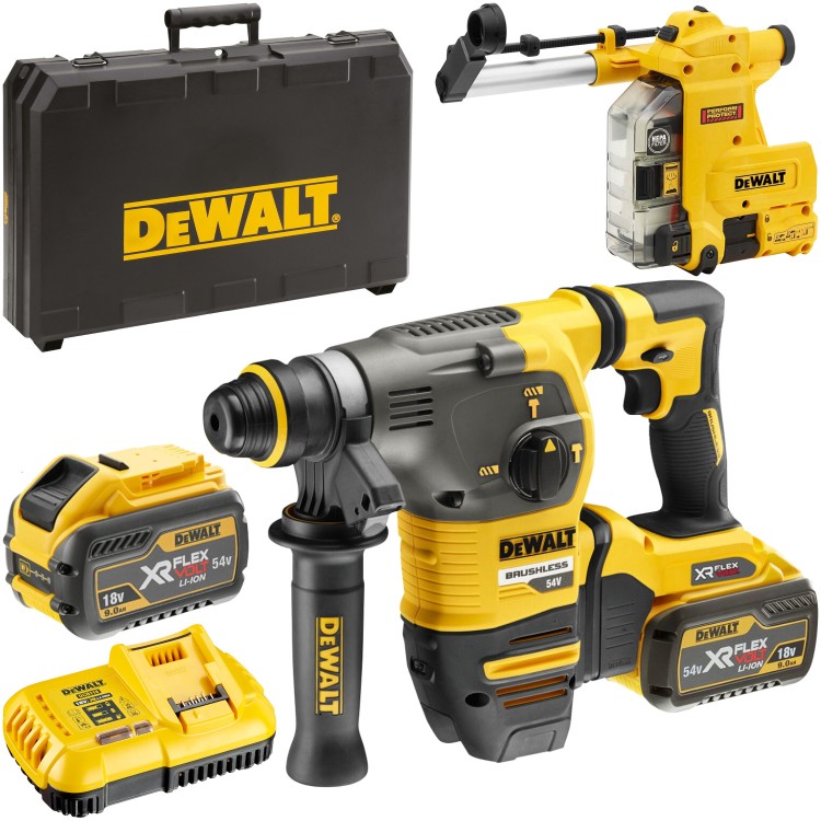 DeWALT DCH335X2 Młotowiertarka SDS-plus 3,5J 54V FLEXVOLT 2x 9,0Ah D25304DH