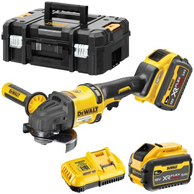 DeWALT DCG418X2 Szlifierka kątowa 125mm 54V FLEXVOLT 2x 9,0Ah