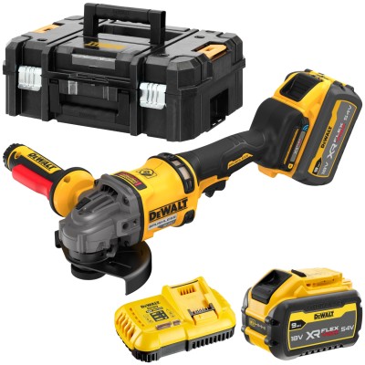 DeWALT DCG418SHDX2 Szlifierka kątowa 125mm 54V FLEXVOLT 2x 9,0Ah