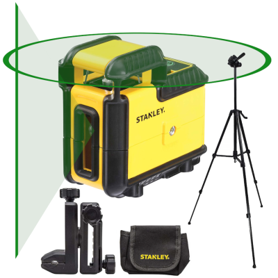 STANLEY STHT77594 CROSS 360 Laser liniowy krzyżowy zielony + statyw + akcesoria